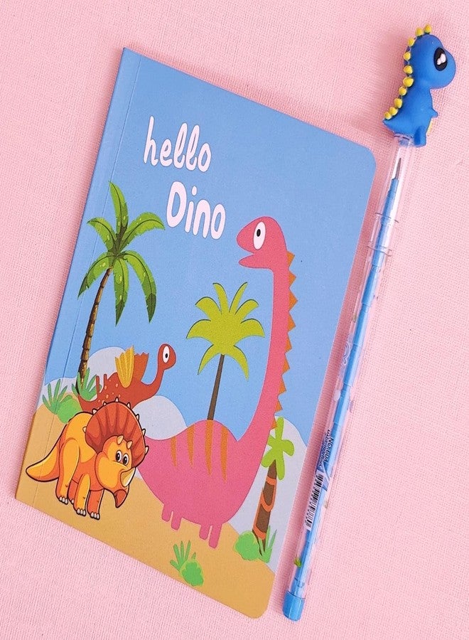 تارا13 مجموعة أدوات مكتبية للأولاد من تيرا ١٣، علبة أقلام رصاص للأولاد (عبوة من ٩ قطع)، حقيبة أدوات مكتبية برسومات كرتونية، غطاء صلب بتصميم ديناصور، حافظة صلبة للأطفال، طقم أقلام رصاص وممحاة، هدايا تذكارية - Image 5